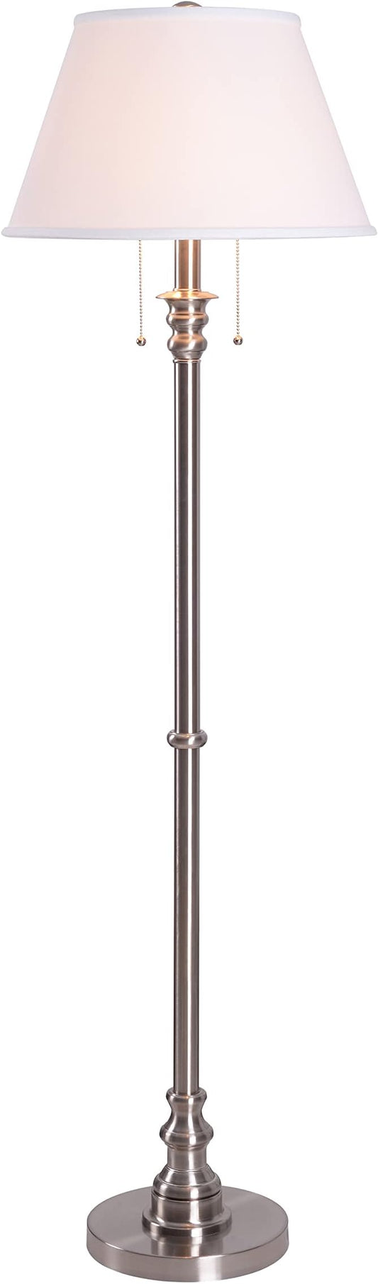 Kenroy Home Spyglass Floor Lamp, Brushed Steel