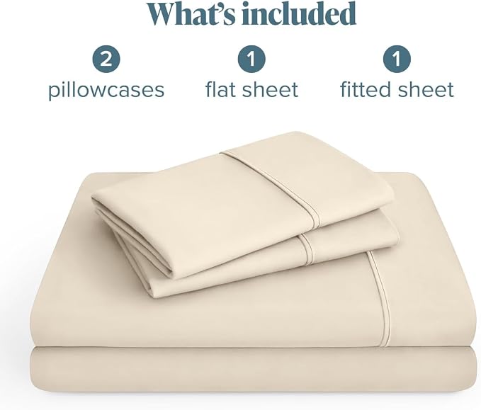 Bare Home Queen Sheet Set - 1800 Ultra-Soft (Queen, Sand) | Deep Pockets 6 to 15 Inches, Breathable, Hypoallergenic, Hotel Luxury, Easy Fit, Soft, All-Season