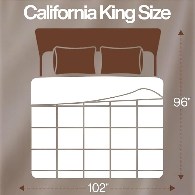 Utopia Bedding California King Comforter, Duvet Insert, White, 96 x 102 in | Soft and Fluffy Down Alternative Bed Comforter, All Season, Breathable, Corner Tabs, Box Stitched, Durable, Machine Washable