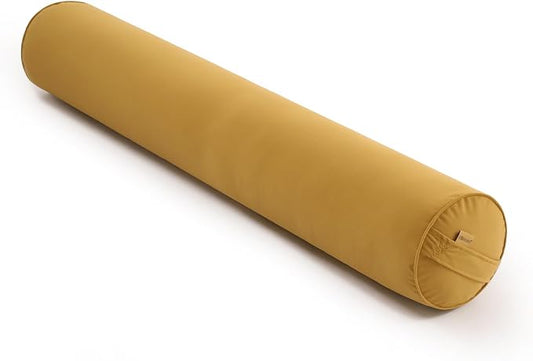 Body Pillow for Adults,Long Round Pillow,Big Cylindrical Pillow,Large Full Bolster Pillows for Side Sleepers (Honey Yellow, 47.24"*7.87")