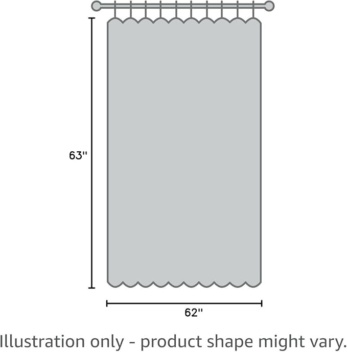 Yakamok Pure White 100% Blackout Curtains 63 Inches Long 62" Wide 2 Panel | Blackout Curtain Panels for Bedroom, 2 Thick Layers Grommet Top Thermal Insulated Drapes with Black Liner for Living Room