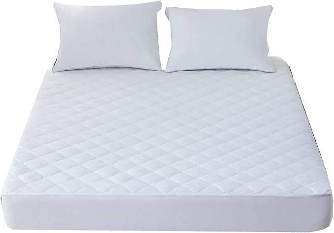 Kingnex Quilted Waterproof Sleeper Sofa Full Mattress Protector Pad 54x72 | Padded Fitted Cover for Pull Out Sofa Bed, Noiseless, Soft Brushed Microfiber Surface