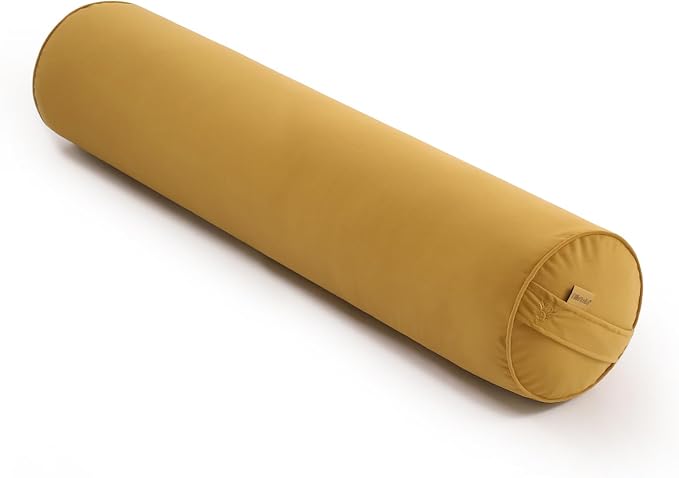 Body Pillow for Adults,Long Round Pillow,Big Cylindrical Pillow,Large Full Bolster Pillows for Side Sleepers (Honey Yellow, 39.37"*7.87")