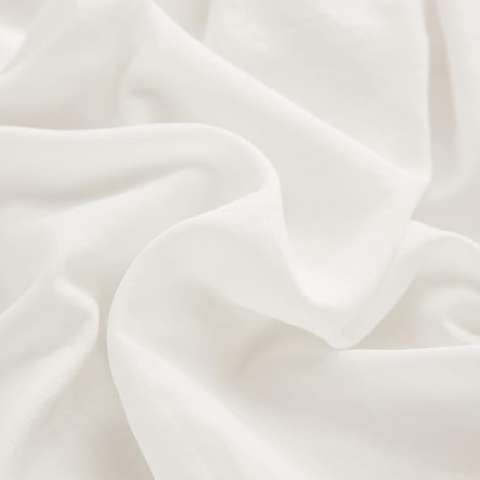 Boho White Body Pillowcase 20x54in - Ruffled Fringe Decor Sham