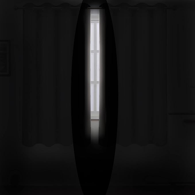 Light Beige Thermal Blackout Curtains/52 x 72 Inch/Set of 2 Panels Room Darkening Curtains