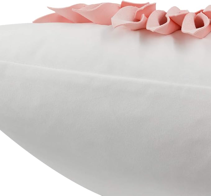 OiseauVoler 3D Sunflower Handmade Throw Pillow Covers Decorative Pink Pillowcases for Couch Girls Bed Living Room Home Decor 18x18 Inches