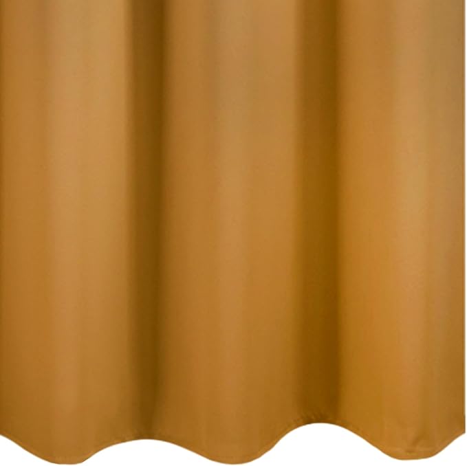 Mustard Yellow Thermal Blackout Curtains/38 x 63 Inch/Set of 2 Panels Room Darkening Curtains for Bedroom