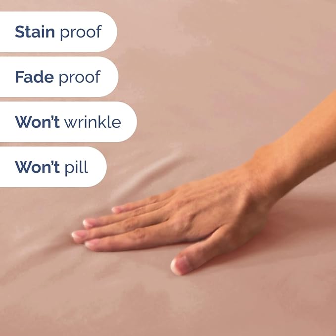Short Queen Size 4 Piece Bed Sheet Set - RV Short Queen Sheets - Mauve | Ultra-Soft, Breathable & Cooling Bed Sheets Set with Deep Pockets, Hotel Luxury Bedding for Women & Men, Wrinkle & Fade Free