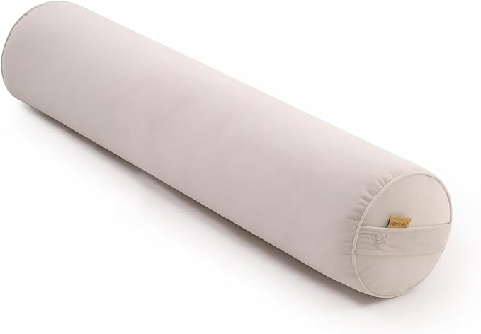 Body Pillow for Adults,Long Round Pillow,Big Cylindrical Pillow,Large Full Bolster Pillows for Side Sleepers (Misty White, 39.37"*7.87")