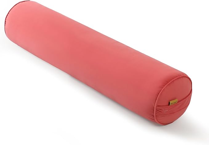 Body Pillow for Adults,Long Round Pillow,Big Cylindrical Pillow,Large Full Bolster Pillows for Side Sleepers (Coral Peach, 39.37"*7.87")