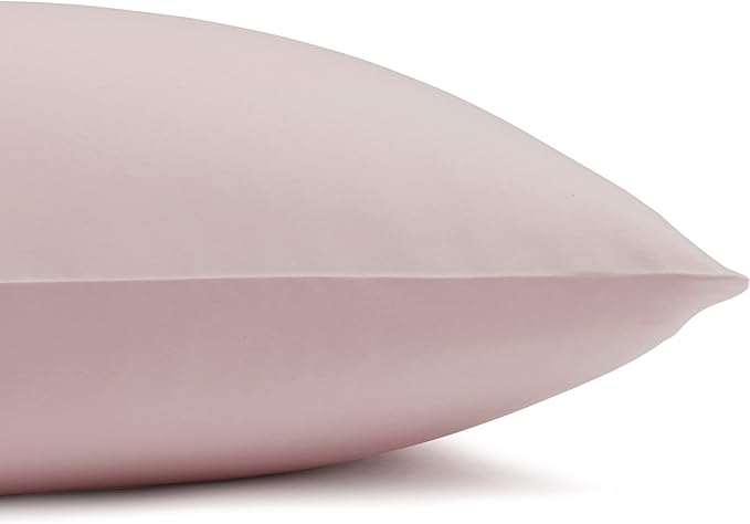 Amazon Basics Breathable Lightweight Wrinkle Resistant Microfiber 4-Piece Bed Sheet Set with 14-Inch Deep Pockets, Luxury Bedding, Queen, Blush Pink