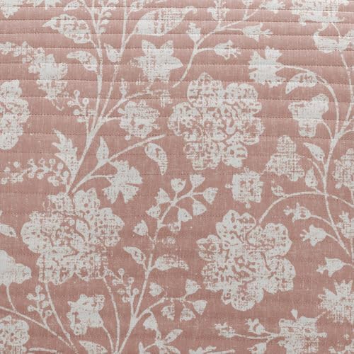 Merit Linens 3 Piece Quilt Set - Super Soft - Lightweight - All Season Quilted Coverlet - Floral Patterns - King/Cal-King Rose