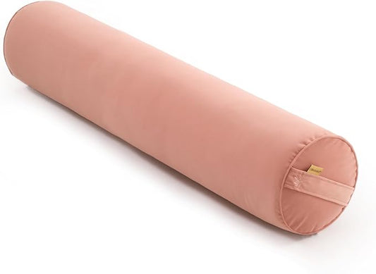 Body Pillow for Adults,Long Round Pillow,Big Cylindrical Pillow,Large Full Bolster Pillows for Side Sleepers (Blush Pink, 39.37"*7.87")