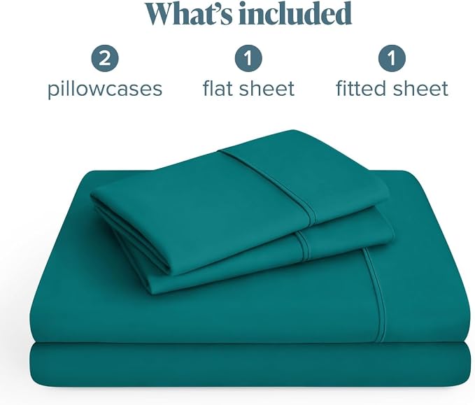 Bare Home King Sheet Set - 1800 Ultra-Soft (King, Emerald) | Deep Pockets 6 to 15 Inches, Breathable, Hypoallergenic, Hotel Luxury, Easy Fit, Soft, All-Season