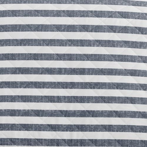 Merit Linens 3 Piece Quilt Set - Super Soft - Lightweight - All Season Quilted Coverlet - Timeless Patterns - Twin/TwinXL Dusk Blue