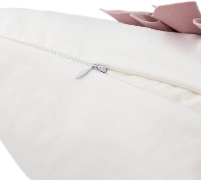 OiseauVoler Decorative Throw Pillow Covers Handmade 3D Flower Cushion Cover Cases Accent Pillowslip Square Gift Home Sofa Car Bed Room Decor 18 x 18 Inch Rose Gold
