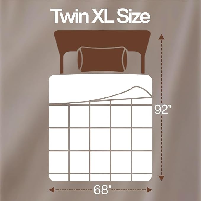 Utopia Bedding Twin XL Comforter, Duvet Insert, White, 68 x 92 Inches | Soft and Fluffy Down Alternative Bed Comforter, All Season, Breathable, Corner Tabs, Box Stitched, Durable, Machine Washable