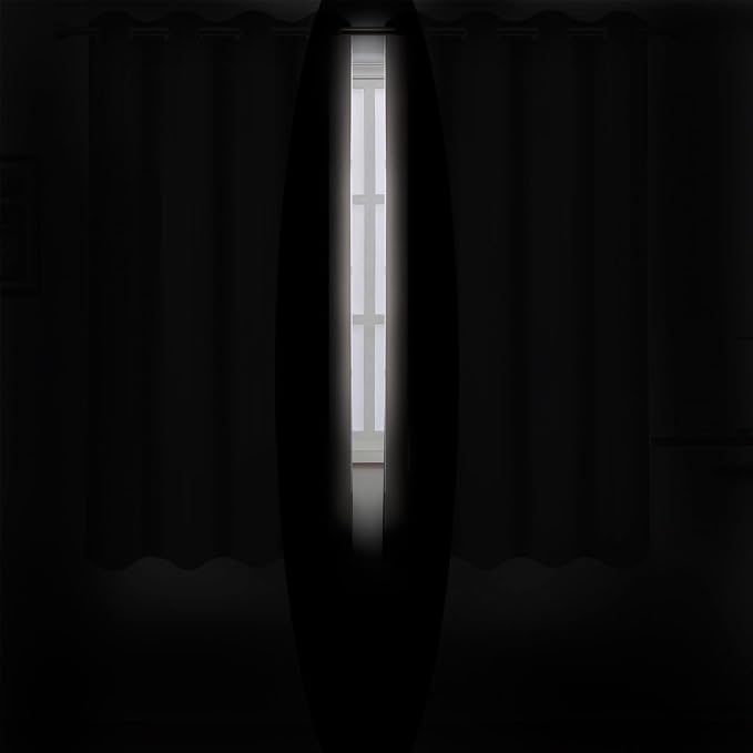 Blackout Curtains 66 x 72 Inch Long Light Beige Curtains Set of 2 Panels Room Darkening Curtains for Bedroom and Living Room