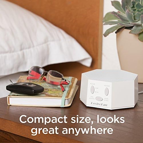 Adaptive Sound Technologies LectroFan Classic Sound Machine, White | Soothing Sound Machine for Sleep with a Built-in Sleep Timer, Non-Looping Sounds, Speech Privacy and Compact Design