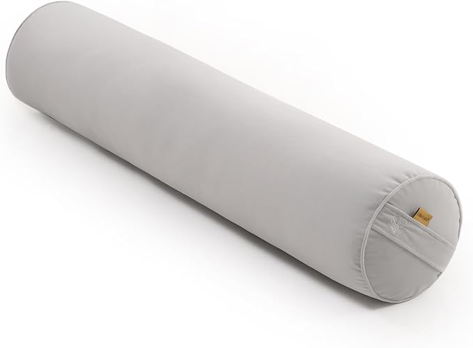 Body Pillow for Adults,Long Round Pillow,Big Cylindrical Pillow,Large Full Bolster Pillows for Side Sleepers (Silver Gray, 39.37"*7.87")