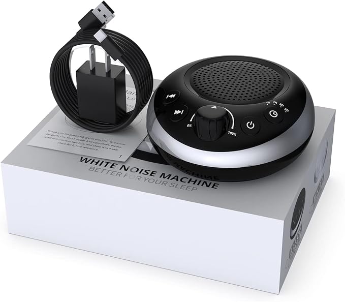 Sound Machine Loud White Noise Machine Nonstop Brown Noise Sleep Machine 30 Soothing Sounds for Baby Kids Adults Pink Noise Sounds Machine 36-Level Vol 4 Timer Memory Function for Home Travel Office