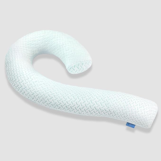 Cooling Body Pillow for Adults Swan Shaped Side Sleeper Pregnancy Pillow 49 Inch