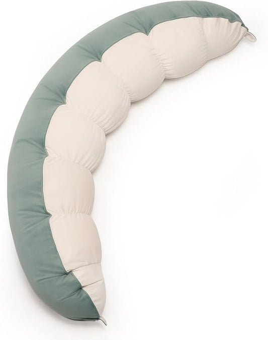 Peallow(Pat. Pend) – Long Round Body Pillow for Adults, Bolster Pillow for Sleeping, Soft and Supportive Pillow for Sleeping & Lumbar Support