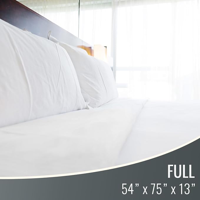DMI Waterproof Mattress Protector and Mattress Cover, Encased Zippered Fit, Full, Packaging May Vary (Pack of 2)