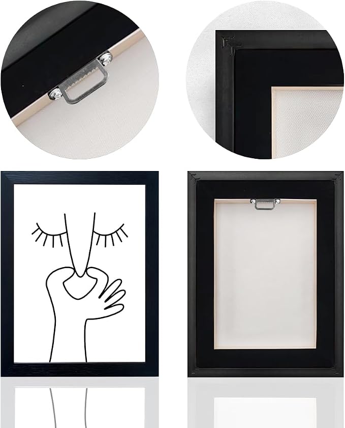Framed Black and White Bathroom Wall Decor Funny Bathroom Wall Art Bad Smell Humor Canvas Print Artwork for Washroom Sign Decor