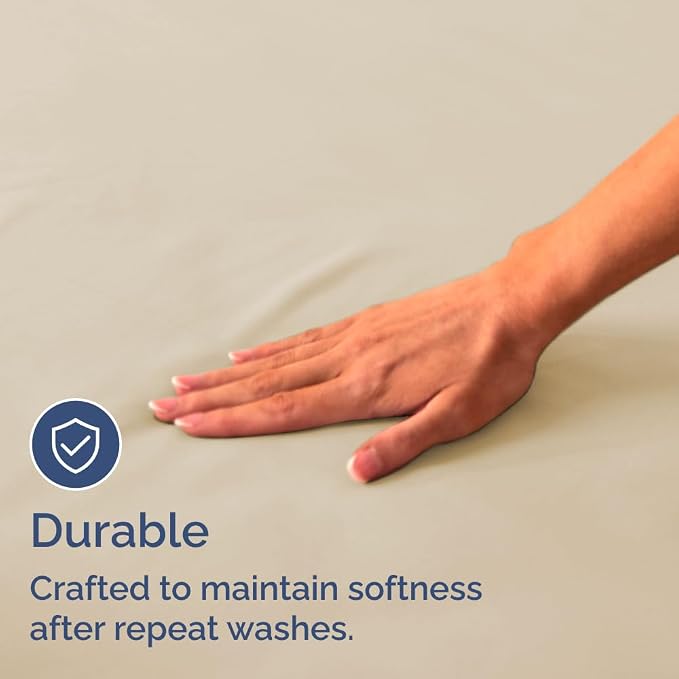 Bulk Case Pack of 20 Flat Sheets - Twin XL Size Top Flat Sheets - Cream | Wholesale Bulk Flat Sheets for Hotels, Spas & Airbnbs, Soft, Cooling & Breathable, Wrinkle Free, Fade & Shrink Resistant