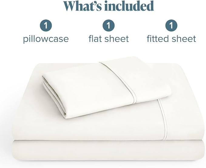Bare Home Twin Sheet Set - 1800 Ultra-Soft (Twin, Cream) | Deep Pockets 6 to 15 Inches, Breathable, Hypoallergenic, Hotel Luxury, Easy Fit, Soft, All-Season