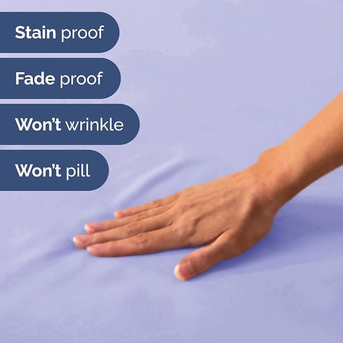 Short Queen Size 4 Piece Bed Sheet Set - RV Short Queen Sheets - Lavender | Ultra-Soft, Breathable & Cooling Bed Sheets Set with Deep Pockets, Hotel Luxury Bedding for Women & Men, Wrinkle & Fade Free