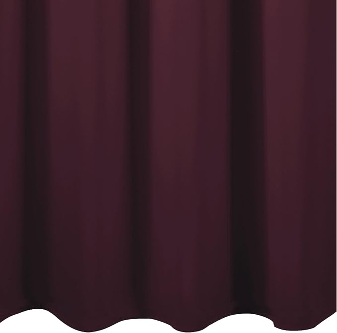 Burgundy Red Blackout Curtains 66 x 63 Inch Length/Set of 2 Curtain Panels/Thermal Insulated Room Darkening Blackout Curtains for Bedroom