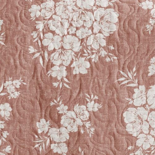 Merit Linens 3 Piece Quilt Set - Super Soft - Lightweight - All Season Quilted Coverlet - Timeless Patterns - Full/Queen Terracotta