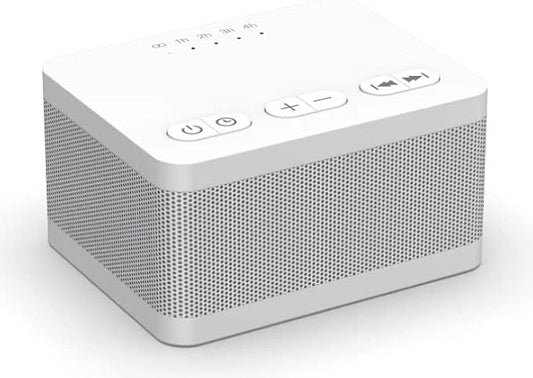 DailyBody Sound Machine White Noise Machine with 30 Soothing Sounds 32 Levels Volume 5 Timers and Memory Function Effectively Blocks Noise Ideal Sleep Machine for Baby Kids Adults… (White)