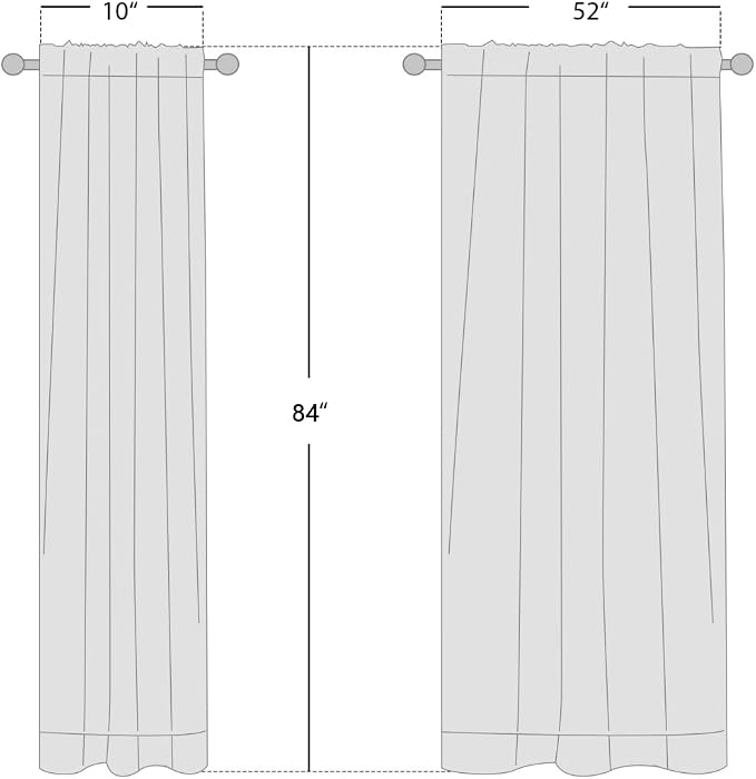 NICETOWN Seafoam Green Blackout Curtains 84" L for Living Room 2 Panels | Cozy Bedroom Curtains for Kids Room Nap Time, Noise Reducing, Privacy Protection, Thermal Insulated, W52" x L84" per Panel