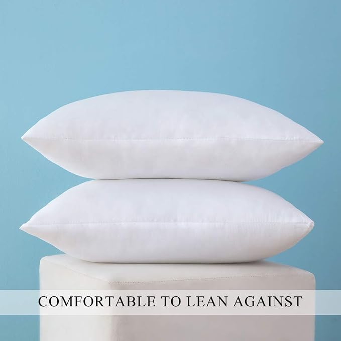 MIULEE Set of 2 Throw Pillow Inserts Premium Pillow Stuffer Square Form for Decorative Cushion Bed Couch Sofa 14x22 Inch | Rectangle Form for Decorative Cushion Bed Couch Sofa