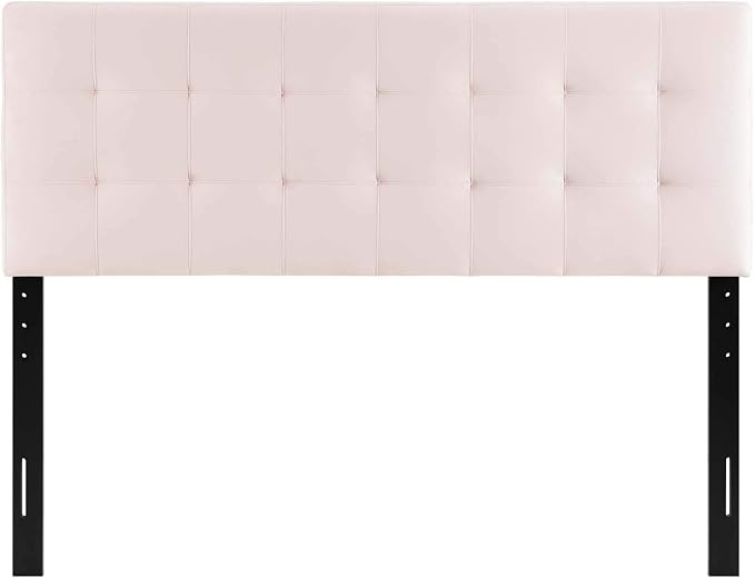Modway Lily Biscuit Tufted Full Performance Velvet Headboard, Pink