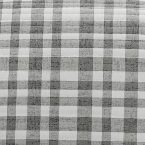 Merit Linens 3 Piece Quilt Set - Super Soft - Lightweight - All Season Quilted Coverlet - Floral Patterns - King/Cal-King Gray