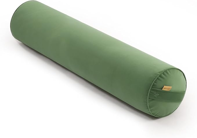 Body Pillow for Adults,Long Round Pillow,Big Cylindrical Pillow,Large Full Bolster Pillows for Side Sleepers (Olive Green, 39.37"*7.87")