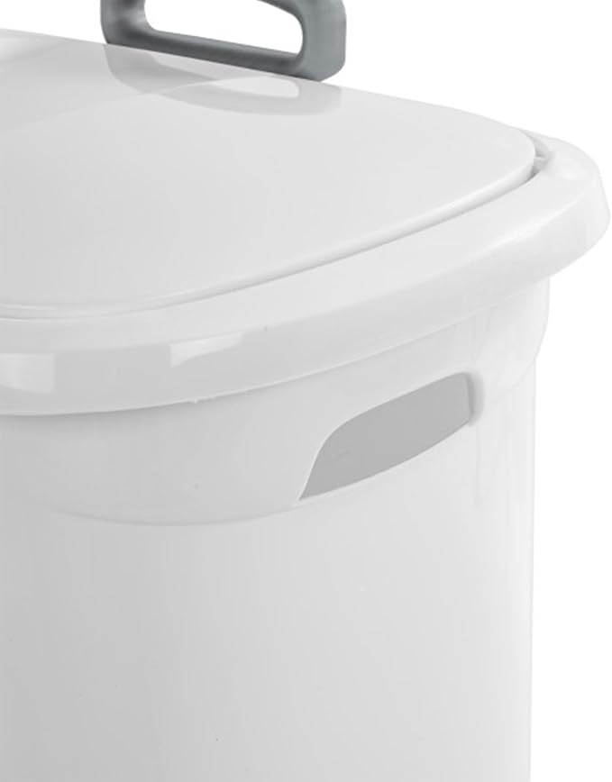 Sterilite 9-Pack Ultra Wheeled Hamper, Laundry Basket w/Flip-Top Lid & Retractable Handle - Plastic Rolling Clothes Storage Cart with Ventilated Holes for Home, Apartment or Dorm