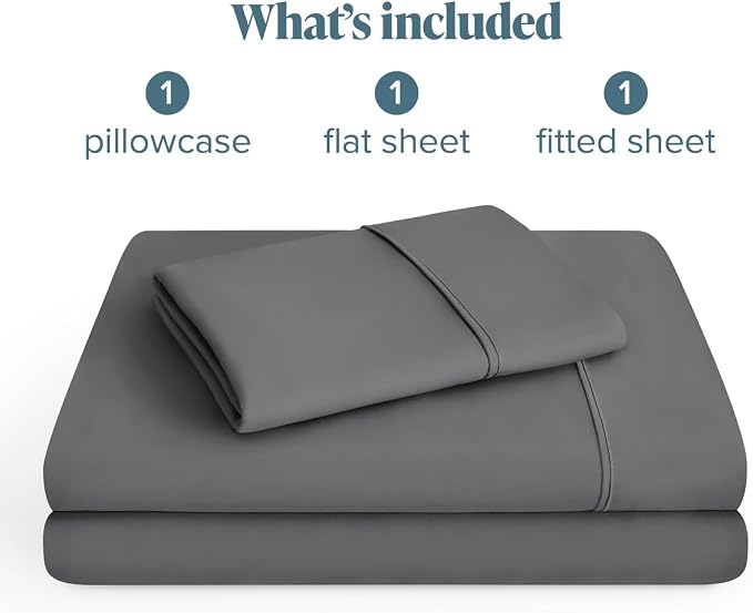 Bare Home RV Bunk Sheet Set - 1800 Ultra-Soft (30x75), Grey | Deep Pockets 6 to 15 Inches, Breathable, Hypoallergenic, Hotel Luxury, Easy Fit, Soft, All-Season