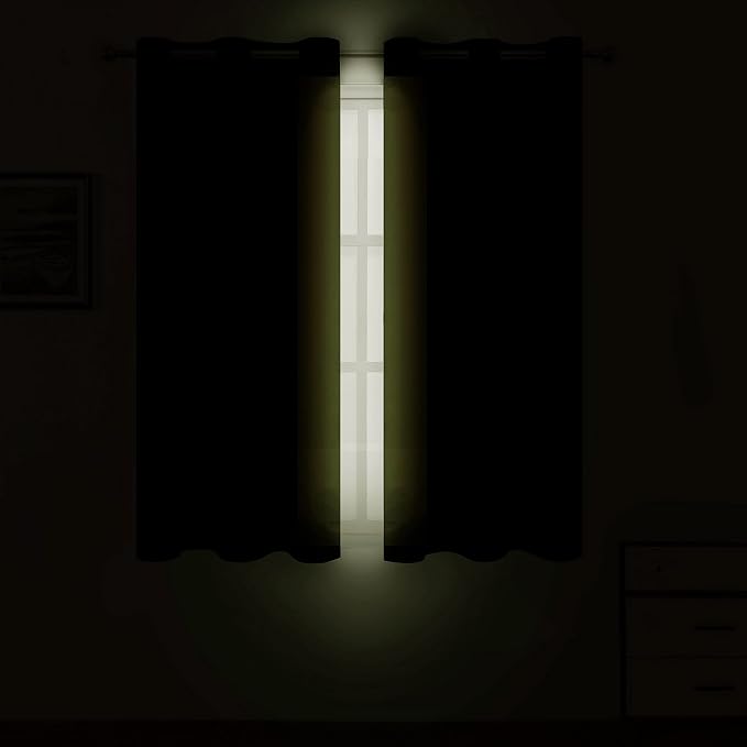 Oilve Green Blackout Curtains 38 x 54 Inch Length/Set of 2 Curtain Panels/Thermal Insulated Room Darkening Blackout Curtains