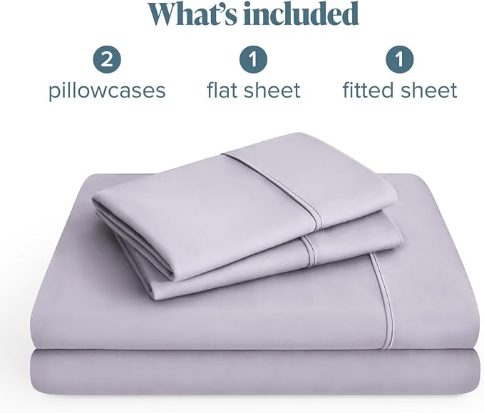 Bare Home King Sheet Set - 1800 Ultra-Soft (King, Light Lavender) | Deep Pockets 6 to 15 Inches, Breathable, Hypoallergenic, Hotel Luxury, Easy Fit, Soft, All-Season