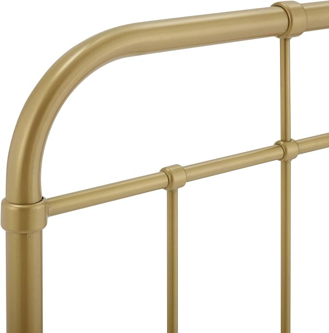 Modway Alessia Modern Farmhouse Metal Queen Headboard in Gold