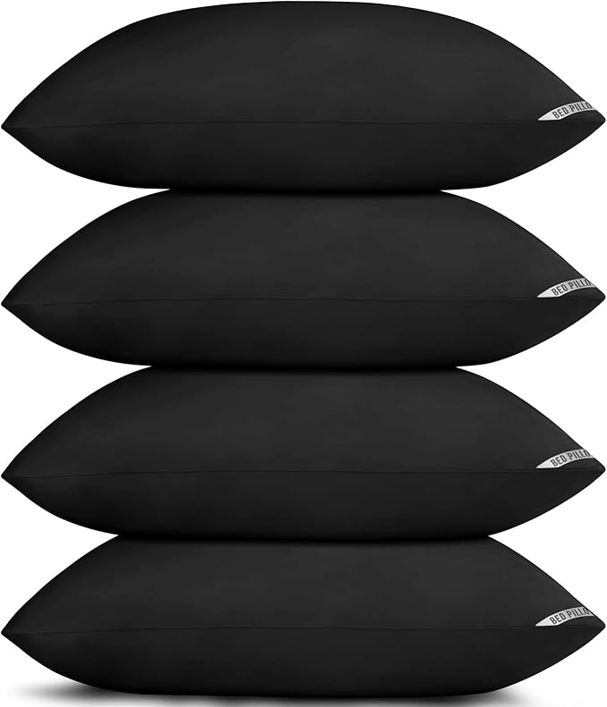 Piwaal Luxury Hotel Pillows for Sleeping 4 Pack,Bed Pillows Queen Size Set of 4,Down Alternative Filling,Pillows for Back,Stomach and Side Sleepers