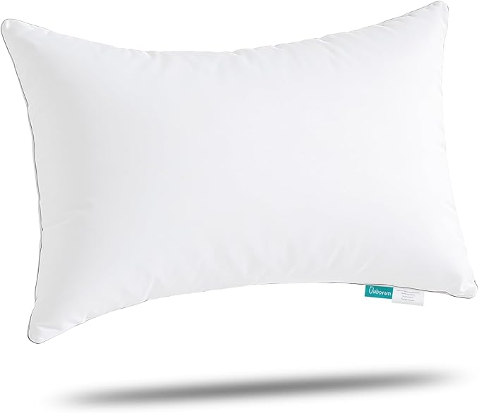 Oubonun 12"x16" Throw Pillow Insert – Plush and Supportive Decorative Cushion with 100% Cotton Cover, for Couch, Sofa, Bed, Chair – Pack of 1