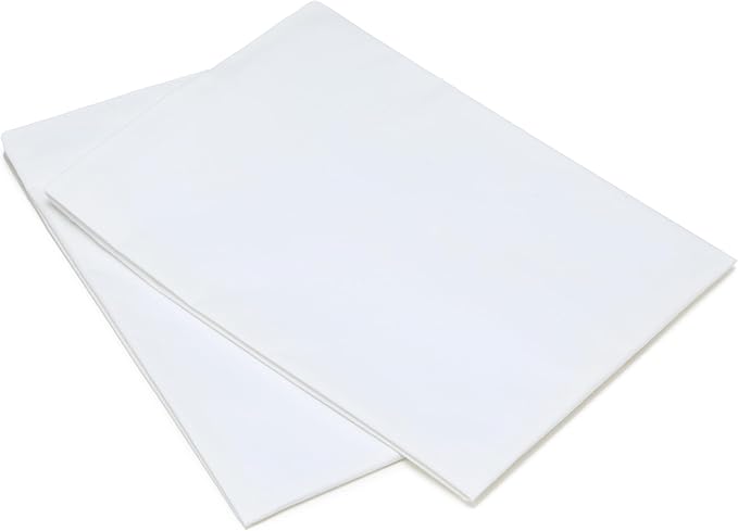 Amazon Basics Down Alternative Bed Pillows and Pillow Protector Case Set, Medium Density, Standard Size 26" x 20", Hypoallergenic, Microfiber, Washable, White, 2-Pack