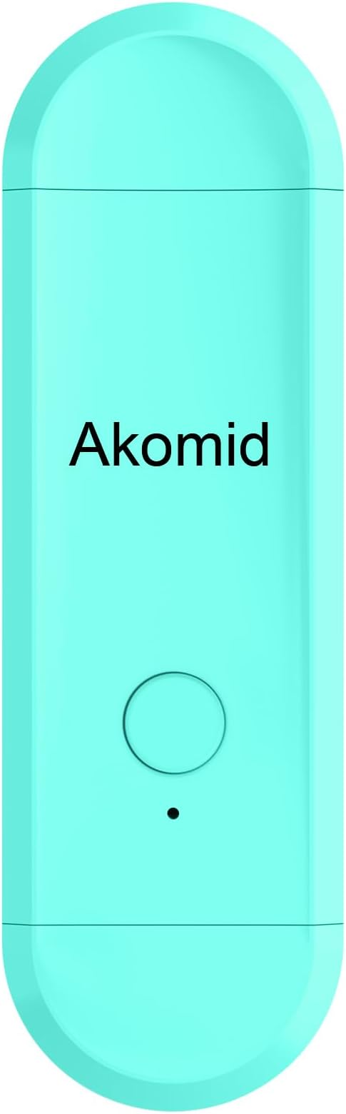 Akomid USB Rechargeable Book Light for Reading in Bed, 8 LEDs Bookmark Style Clip on, Eye-Cared Amber Light Mode for Kids, Blue Light Blocking, Stepless Dimming, Lake Blue