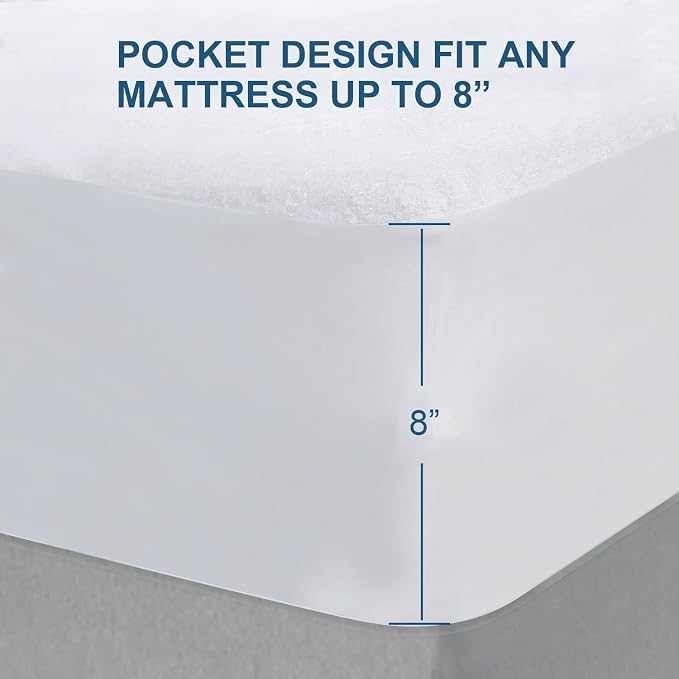 Sleeper Sofa Queen Size Mattress Protector Waterproof,Mattress Cover for Kids